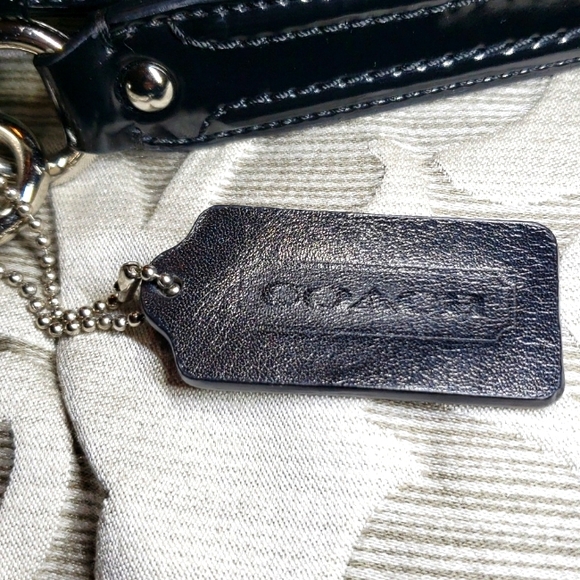 Authentic Coach Signature Jacquard Poppy black shoulder bag - Picture 6 of 17